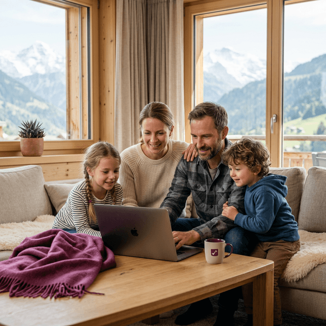 Schweizer Familie wählt die optimale Franchise